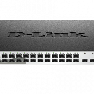 Управляемый L2 коммутатор / D-Link DGS-1210-28XS/ME/C1A / Управляемый L2 коммутатор/ Управляемый L2 коммутатор, 24x1000Base-X SFP, 4x10GBase-X SFP+, CLI, консольный порт RJ-45, RPS, поддержка Dying Gasp