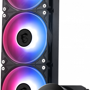 Система жидкостного охлаждения / MSI MPG CORELIQUID P13 360 Black / Система жидкостного охлаждения/ Water Cooling System MSI MPG CORELIQUID P13 360 (300W, 360mm, LED, Black, ARGB/ Fans 3x120mm, 64.89CFM, 2050RPM/ Pump 20dBA, 3400RPM, Rad thickness 27mm/ S 1851, 1700, AM5, AM4)