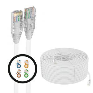 Витая пара / 4PH 4PH-R90918 / 4PH Кабель LAN витая пара 50m в бухте, UTP кат.5e, CCA 4х2х0,5 (24AWG), одножильный (Solid), белый, 4PH-R90918