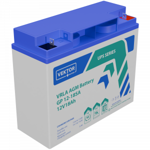Батарея Vektor Battery серия GP (S), GP 12-18SA, напряжение 12В, емкость 18,9 Ач (разряд 10 часов), макс. ток разряда (5 сек.) 120А, макс. ток заряда 3,6 А, свинцово-кислотная типа AGM, клеммы M5,5, ДxШxВ 182x77x166мм., вес 5,10 кг., срок службы 6 лет / GP 12-18SA (12В / 18 Ач) / Батарея Vektor Battery серия GP (S), GP 12-18SA, напряжение 12В, емкость 18,9 Ач (разряд 10 часов), макс. ток разряда (5 сек.) 120А, макс. ток заряда 3,6 А, свинцово-кислотная типа AGM, клеммы M5,5, ДxШxВ 182x77x166мм., вес 5,10 кг., срок службы 6 лет