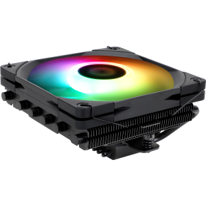 Кулер для процессора / Thermalright AXP-120-X67-BL-ARGB / Кулер для процессора/ CPU Cooler Thermalright AXP-120 X67 Black Argb (4-pin PWM, 52mm, Ni/Cu, 6x6mm, ARGB, 1x120mm, 59CFM, 26.1dBA, 1800RPM, S 1851/1700/1200/115X, 2011, 2066, AM5/AM4, black)