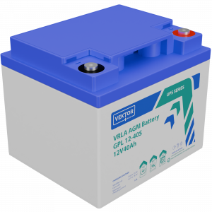 Батарея Vektor Battery серия GPL (S), GPL 12-40S, напряжение 12В, емкость 40 Ач (разряд 10 часов), макс. ток разряда (5 сек.) 400А, макс. ток заряда 12 А, свинцово-кислотная типа AGM, клеммы M6, ДxШxВ 197x165x169мм., вес 12,2 кг., срок службы 12 лет / GPL 12-40S (12В / 40 Ач) / Батарея Vektor Battery серия GPL (S), GPL 12-40S, напряжение 12В, емкость 40 Ач (разряд 10 часов), макс. ток разряда (5 сек.) 400А, макс. ток заряда 12 А, свинцово-кислотная типа AGM, клеммы M6, ДxШxВ 197x165x169мм., вес 12,2 кг., срок службы 12 лет