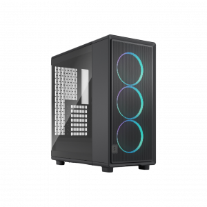 Корпус ПК без блока питания / Fractal Design FD-C-EPO1A-04 / Корпус ПК без блока питания/ Case Fractal Design Epoch TG RGB Light Tint, Midi-Tower, 3x120mm ARGB, 2xUSB-A 3.2 + 1xUSB 3.2 Type-C ATX, mATX, mITX, Black