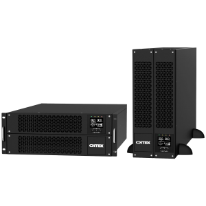 ИБП ONTEK SM RT 6, 6 кВА/6 кВт (PF=1) с внутренними аккумуляторными батареями, выходными клеммами и выходными розетками 6шт х С13, 2шт х С19, с выключателем сервисного байпаса и выходным выключателем, зарядное устройство 1-12А, с воз-ю подкл. блоков / ONTEK SMRT 6 (SB) / ИБП ONTEK
