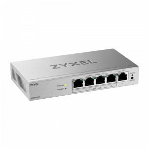 Коммутатор / ZYXEL GS1200-5HPV3-EU0101F / Коммутатор/ ZYXEL Web-managed Gigabit PoE Switch Zyxel GS1200-5HPv3, 5xRJ-45 1G (4xPoE+), 68W PoE budget, desktop, fanless