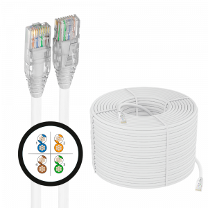 Витая пара / 4PH 4PH-R90884 / 4PH Кабель LAN витая пара 200m в бухте, UTP кат.6, CCA 427/0.2(24AWG), многожильный (Stranded), белый, 4PH-R90884