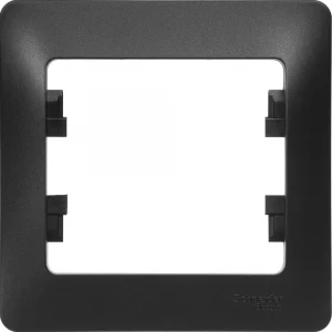 Рамка Schneider Electric Glossa GSL001301 накладная 1x пластик графит (упак.:1шт)