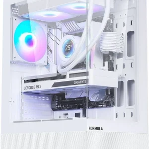 Корпус Formula Crystal Z1 PLUS белый без БП ATX 2x120mm 2xUSB2.0 1xUSB3.0 audio bott PSU