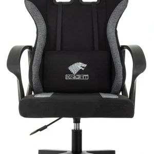 Кресло игровое Knight Optimum черный/серый крестов. пластик