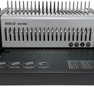 Переплетчик Office Kit B2130E A4/перф.35л.сшив/макс.500л./пластик.пруж. (6-51мм)/электр.