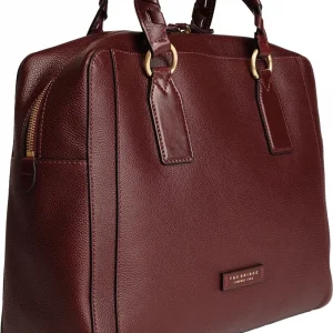 Деловая сумка женская The Bridge Ines 045525EN/YF бордовая натур.кожа