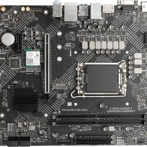 Материнская плата MSI PRO H610M-G WIFI DDR4 Soc-1700 Intel H610 2xDDR4 mATX AC`97 8ch(7.1) GbLAN+VGA+HDMI+DP