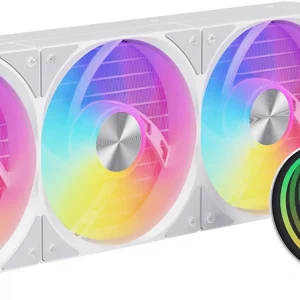 Система водяного охлаждения Bloody LC-11 ARGB Soc-AM5/AM4/1200/1700/1851 белый 4-pin 20-35dB Al+Cu 300W Ret (LC-11-ARGB360-WH)