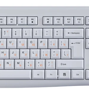 Клавиатура Acer OKW500 белый USB Multimedia (ZL.KBDEE.01S) кабель 1.8м