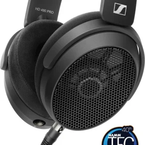 Наушники накладные Sennheiser HD 490 Pro 1.8м черный/серый проводные оголовье