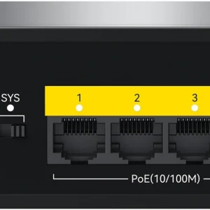 Коммутатор Netis ST106PDI-2-43 6x100Мбит/с 4PoE 43W неуправляемый