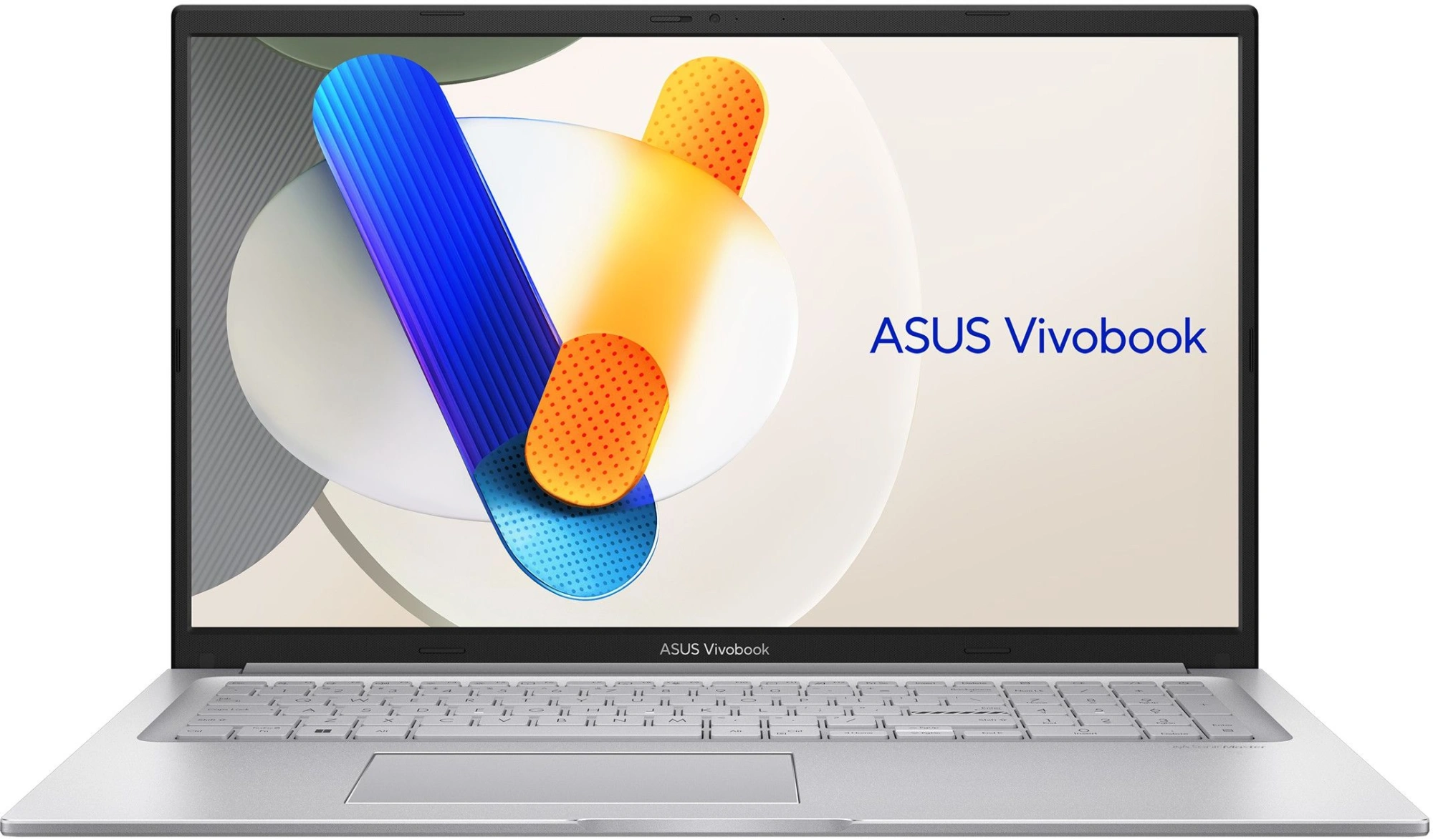 Ноутбук Asus Vivobook 17 X1704VA-AU1105 Core 3 100U 16Gb SSD512Gb Intel Graphics 17.3" IPS FHD (1920x1080) без ОС silver WiFi BT Cam (90NB13X1-M00MR0)