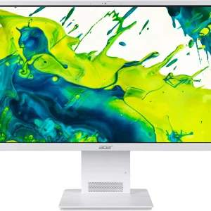 Моноблок Acer Aspire S24B-GMTL-H 23.8" Full HD Core Ultra 5 125H (1.2) 16Gb SSD512Gb Arc graphics Eshell GbitEth WiFi BT 90W клавиатура мышь Cam белый 1920x1080