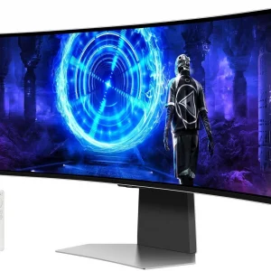 Монитор Samsung 49" Odyssey OLED G9 S49DG952SMXUE серебристый OLED LED 0.03ms 32:9 HDMI M/M матовая HAS 250cd 178гр/178гр 5120x1440 240Hz DP DQ USB 12.6кг