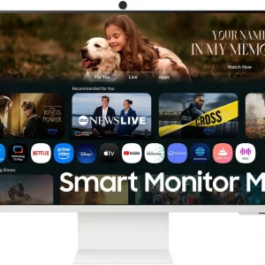 Монитор Samsung 32" S32FM801UMXUE белый VA LED 4ms 16:9 HDMI M/M Cam матовая HAS Piv 3000:1 400cd 178гр/178гр 3840x2160 60Hz 4K USB 7кг