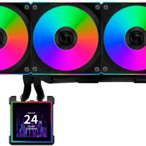 Система водяного охлаждения Lian-Li HydroShift II LCD-S 360CL ARGB Soc-AM5/AM4/1700/1851 черный 4-pin 30dB Al+Cu LCD Ret (G89.GHS2LCDS36CB.R0)