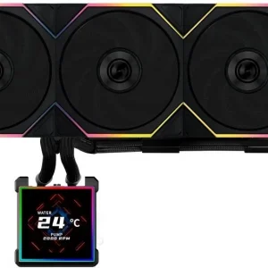 Система водяного охлаждения Lian-Li HydroShift II LCD-S 360TL ARGB Soc-AM5/AM4/1700/1851 черный 4-pin 33dB Al+Cu LCD Ret (G89.GHS2LCDS36TB.R0)