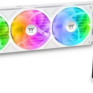 Система водяного охлаждения Thermaltake TH360 V3 Ultra Snow ARGB Soc-AM5/AM4/1200/1700/1851 белый 4-pin 25.8dB Al+Cu LCD Ret (CL-W476-PL12SW-A)