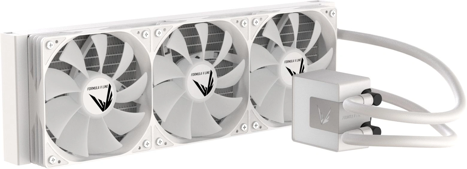 Система водяного охлаждения Formula Ice Jet Glow 360 ARGB Soc-AM5/AM4/1200/2066/1700/1851 белый 4-pin 1-27dB Al+Cu 300W Ret (ICE JET GLOW 360 WH)