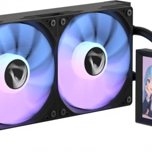 Система водяного охлаждения Formula Ice Jet Vision 360 ARGB Soc-AM5/AM4/1200/2066/1700/1851 черный 4-pin 1-27dB Al+Cu LCD 315W Ret (ICE JET VISION 360 BK)