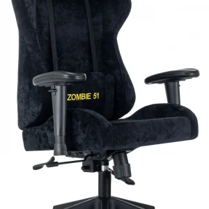 Кресло игровое Zombie 51 черный Light-20 крестов. пластик