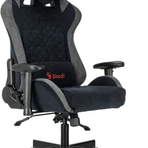 Кресло игровое A4Tech Bloody GC-580 черный/серый искусственная замша