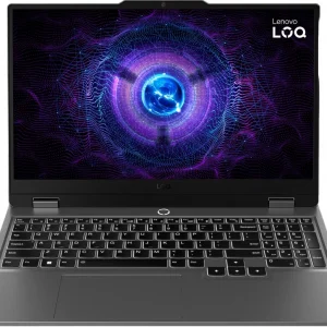 Ноутбук Lenovo LOQ 15IRX9 Core i5 13450HX 16Gb SSD512Gb NVIDIA GeForce RTX 3050 6Gb 15.6" IPS FHD (1920x1080) без ОС grey WiFi BT Cam (83DV0073PS)