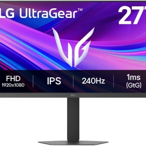 Монитор LG 27" UltraGear 27G440A-B черный IPS LED 1ms 16:9 HDMI матовая HAS Piv 1000:1 400cd 178гр/178гр 1920x1080 240Hz DP FHD