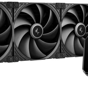 Система водяного охлаждения Deepcool Spartacus 420 Soc-AM5/AM4/1200/1700/1851 черный 4-pin 19-36dB Al LCD Ret (R-SPT420-BKDSMP-G-1)