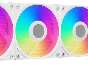 Система водяного охлаждения PcCooler GT360M Display ARGB Soc-AM5/AM4/1200/1700/1851 белый 4-pin 15-41.5dB Al LCD 310W Ret (GT360M-WHAWXX-GL)