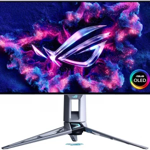 Монитор Asus 26.5" ROG Swift PG27AQWP-W светло-серый OLED LED 16:9 HDMI матовая HAS Piv 1500cd 178гр/178гр 2560x1440 540Hz DP 2K USB 7.04кг