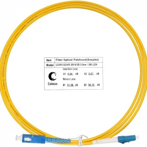 Cabeus FOP(s)-9-LC-SC-1,5m Шнур оптический simplex LC-SC 9/125 sm 1,5м LSZH