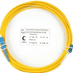 Cabeus FOP(s)-9-LC-SC-15m Шнур оптический simplex LC-SC 9/125 sm 15м LSZH