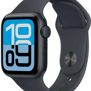 Смарт-часы Apple Watch SE 3 2025 A3325 44мм OLED корп.темная ночь Sport Band рем.темная ночь разм.брасл.:M/L (MEHQ4HN/A)