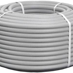 Труба гофр. гибкая ПВХ NTSS NTSS-TGS16 внеш.D=16мм 100м сер.