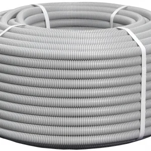 Труба гофр. гибкая ПВХ NTSS NTSS-TGS20 внеш.D=20мм 100м сер.