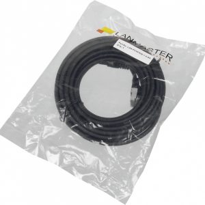 Патч-корд LANMASTER LSZH FTP кат.5e, 7.0 м, черный