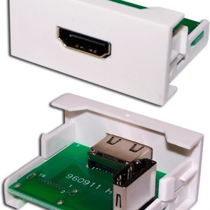 Вставка Lanmaster LAN-WA-LP-HD90F-WH 22.5x45 1xHDMI белый