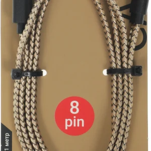 Кабель Gal 2637 USB (m)-Lightning (m) 1м золотистый плоский