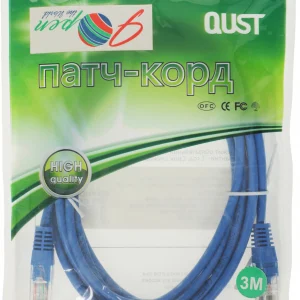 Патч-корд ANP511_3M_B UTP 4 пары cat5E CCA molded 3м синий outdoor RJ-45 (m)-RJ-45 (m)