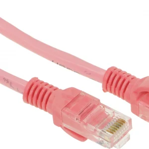 Патч-корд PP12-0.5M/RO 1000G UTP 4 пары cat5E CCA molded 0.5м розовый RJ-45 (m)-RJ-45 (m)
