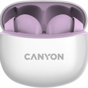 Гарнитура вкладыши Canyon TWS-5 фиолетовый беспроводные bluetooth в ушной раковине (CNS-TWS5PU)