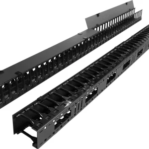 Кабельный органайзер вертикальный Lanmaster TWT-CBB-DVO-47U/S односторонний пальцы 47U шир.:19" глуб.:112мм (упак.:2шт)