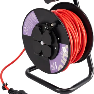 Сетевой удлинитель Buro BU-PSR4.40/G-16 40м (4 розетки) оранжевый (коробка)