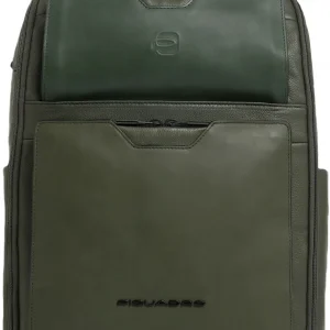 Рюкзак мужской Piquadro Ael CA6923S142/VE зеленый тимьяновый кожа/микроф.